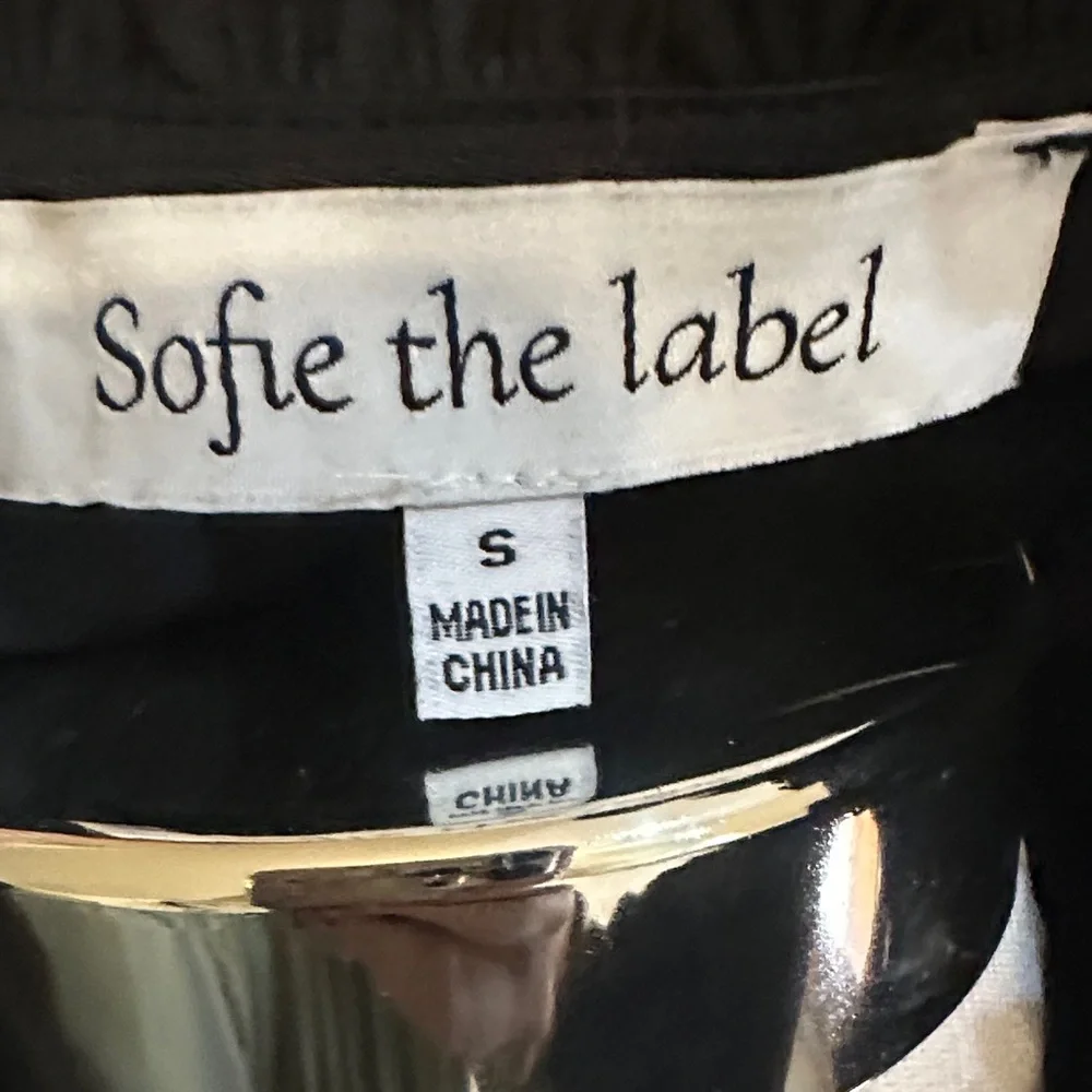 Black Ruffled Mini Dress - Picture 2 of 6